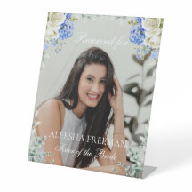 Elegant Hydrangea Wedding Reserved Memorial Chair