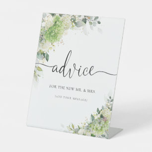 Elegant Hydrangeas Advice Sign