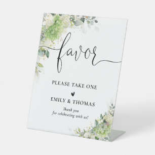 Elegant Hydrangeas Bridal Shower Favour Sign