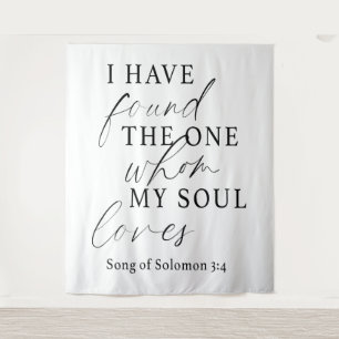 Elegant I Have Found The One Quote Wedding  Tapestry