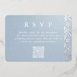 Elegant Ice Blue and Silver Winter Wedding