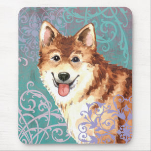 Elegant Icelandic Sheepdog Mouse Pad