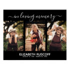 Elegant In Loving Memory Memorial Photo Collage