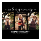 Elegant In Loving Memory Memorial Photo Collage