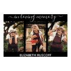 Elegant In Loving Memory Memorial Photo Collage