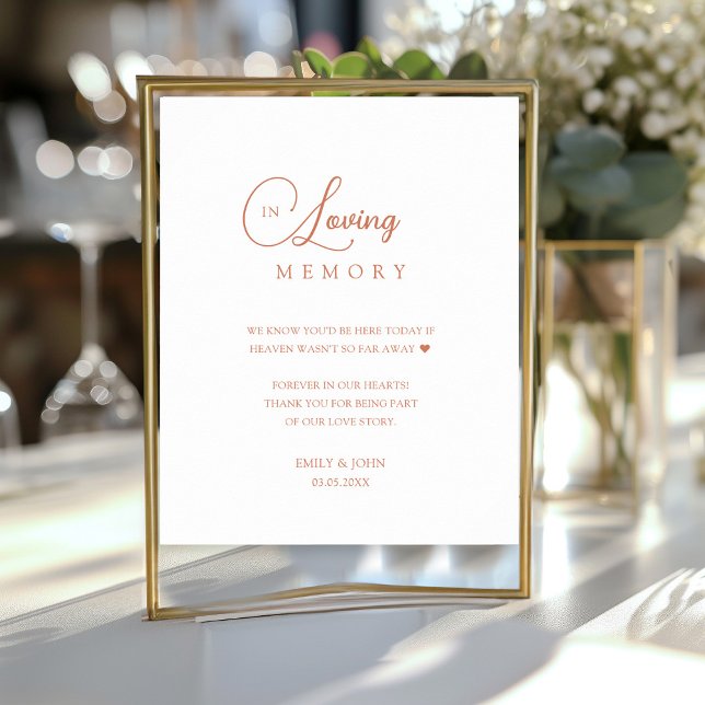 Elegant In Loving Memory Wedding Poster (Creator Uploaded)
