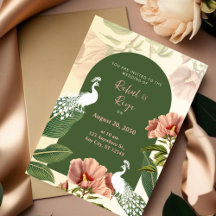Elegant Indian wedding invitation