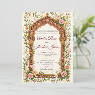 Elegant Indian Wedding Invitation