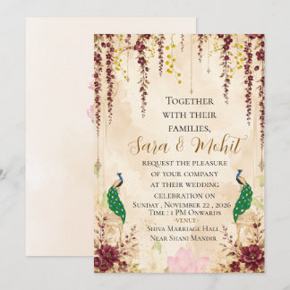 Elegant Indian Wedding Invitation Template