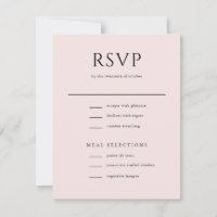 Elegant Initial Script Monogram Blush Pink Wedding