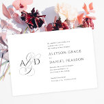 Elegant Initial Script Monogram Classic Wedding Invitation<br><div class="desc">Elegant Initials Monogram Classic Wedding Invitation features beautifully classic typography paired with an elegant script ampersand.</div>