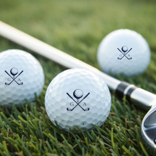 Elegant Initials Custom Golf Gift- Modern Monogram Balls
