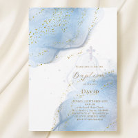 elegant ink splashes Baptism