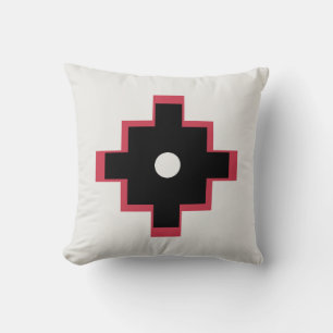 Elegant Inka Cross Geometric Design Cushion