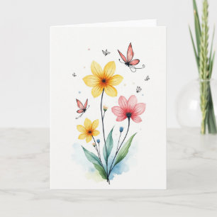 Elegant Insect Mothers Day Card