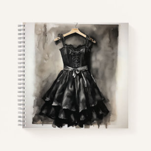Elegant Inspiration: Little Black Dress LBD Blank Notebook