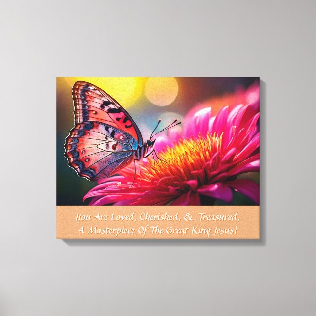 Elegant Inspirational Stretched Canvas Print (Front)