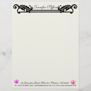 Elegant Interior Designer Personalised Letterhead