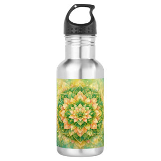 Elegant Intricate Floral Mandala Artwork 532 Ml Water Bottle