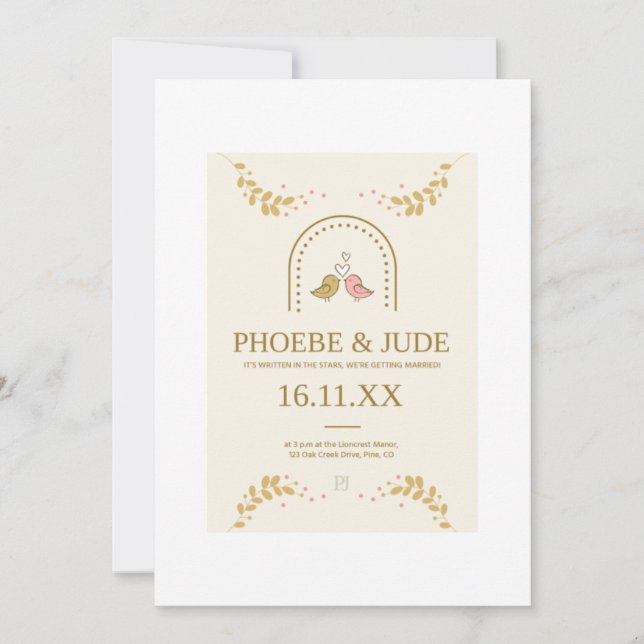 Elegant  invitation (Front)