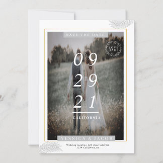 elegant invitation save the date 