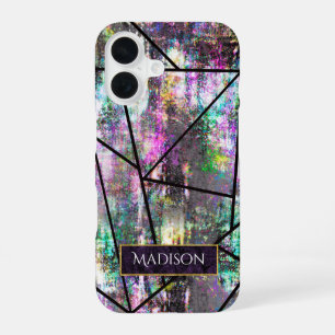 Elegant iridescent girly glitter iPhone 16 case
