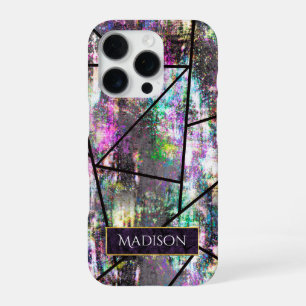 Elegant iridescent girly glitter iPhone 16 pro case