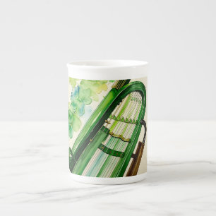 Elegant Irish Harp Cup - Celtic Music & Heritage