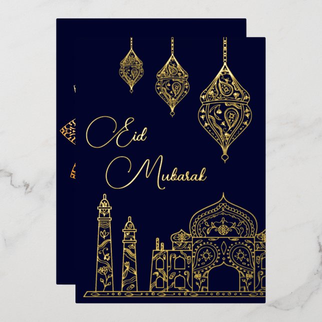 Elegant Islamic Ornamental Mosque Lanterns Eid (Front/Back)