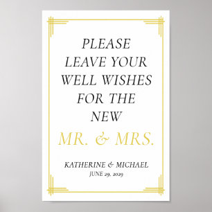 Elegant Island Citrus Yellow Green Guestbook Sign