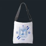 Elegant Israel fashion bags & Israeli Flag<br><div class="desc">Crossbody Bag: Elegant Israel fashion & Israeli flag with Hebrew personalised text / name - love my country,  patriots / sports fans</div>