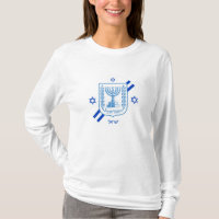 Elegant Israel fashion T-Shirt & Israeli Flag