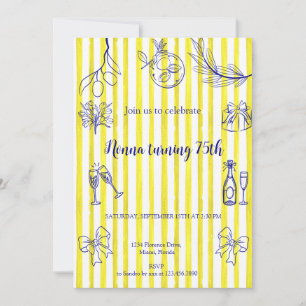 Elegant Italian Birthday Invitation