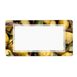 Elegant Italian Lemon Basket Amalfi Coast Lemons