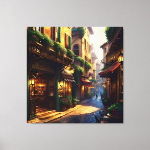 Elegant Italian Street One Canvas Print