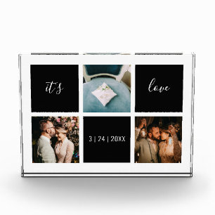 Elegant It's Love 3 Photo Keepsake