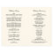 Elegant Ivory Black Calligraphy Wedding Programs