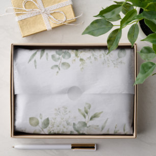 Elegant Ivory Floral Wedding Tissue Paper