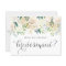 Elegant Ivory Flowers Will You Be My Bridesmaid