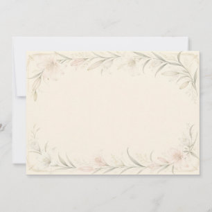 Elegant Ivory Lily Wedding Invitation