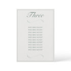 Elegant Ivory & Sage Wedding Seating Chart Cards