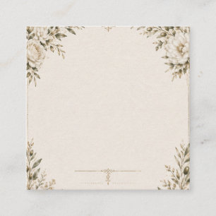 Elegant Ivory Wedding Invitation with Champagne