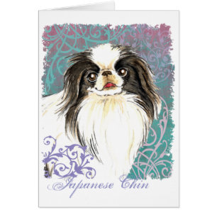 Elegant Japanese Chin Card