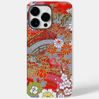 Elegant Japanese Washi Origami Blossom Bridge iPhone 14 Pro Max Case
