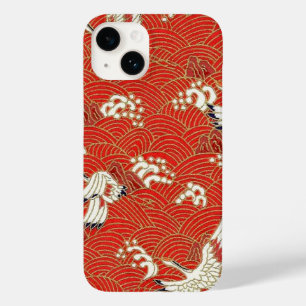 Elegant Japanese Washi Origami Lucky Cranes Case-Mate iPhone 14 Case