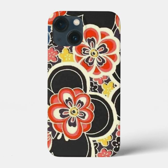 Elegant Japanese Washi Origami Modern Flowers Case-Mate iPhone Case (Back)