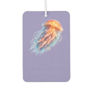 Elegant Jellyfish Ocean Fantasy Illustration Car Air Freshener