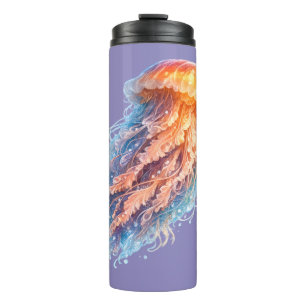 Elegant Jellyfish Ocean Fantasy Illustration Thermal Tumbler
