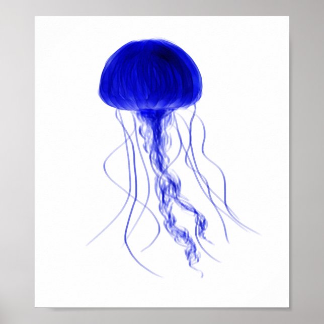 Elegant Jellyfish Poster (Front)