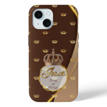 Elegant Jesus Neutral Gold Crown King of Kings